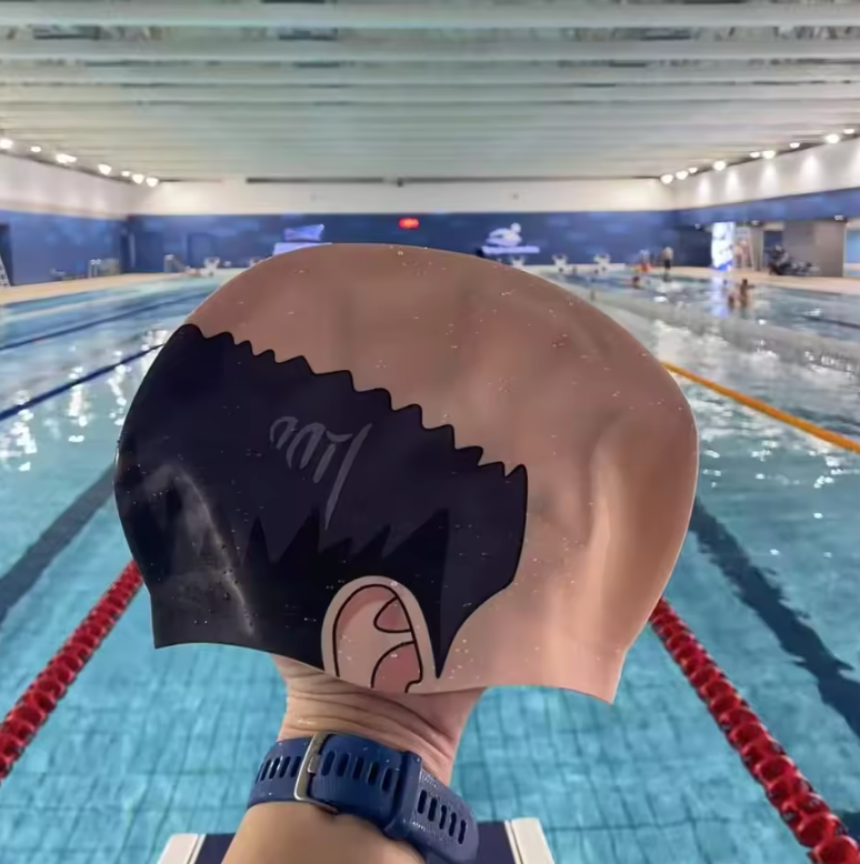 Baldylocks Swim Cap